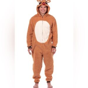 BRAND NEW Rudolph  Men's Costume/ Pajamas Union Suit Size XL